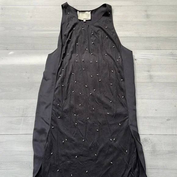 3.1 Phillip Lim Blue Beaded Shift Dress XS/0 - Picture 2 of 7